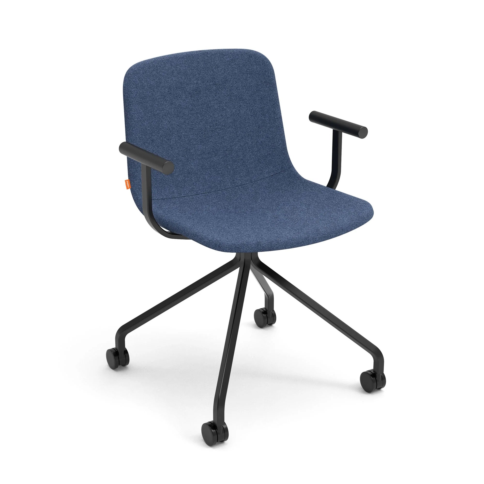 Poppin Key Swivel Meeting Chair Fabric