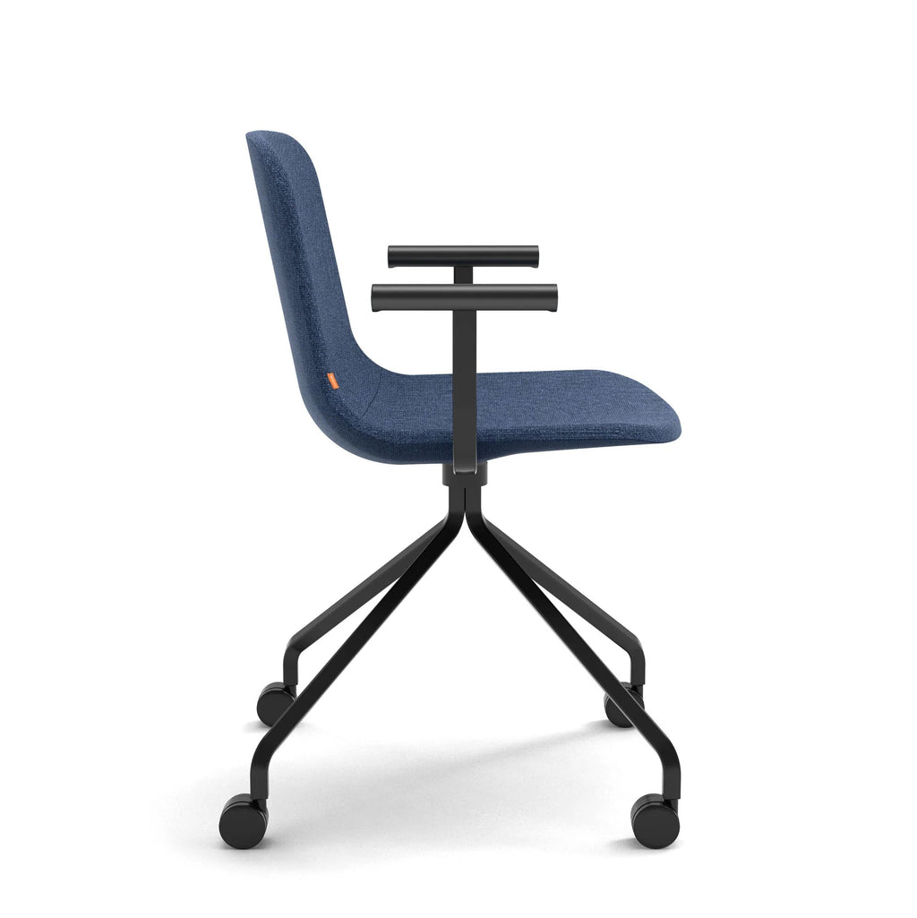 Poppin Key Swivel Meeting Chair Fabric