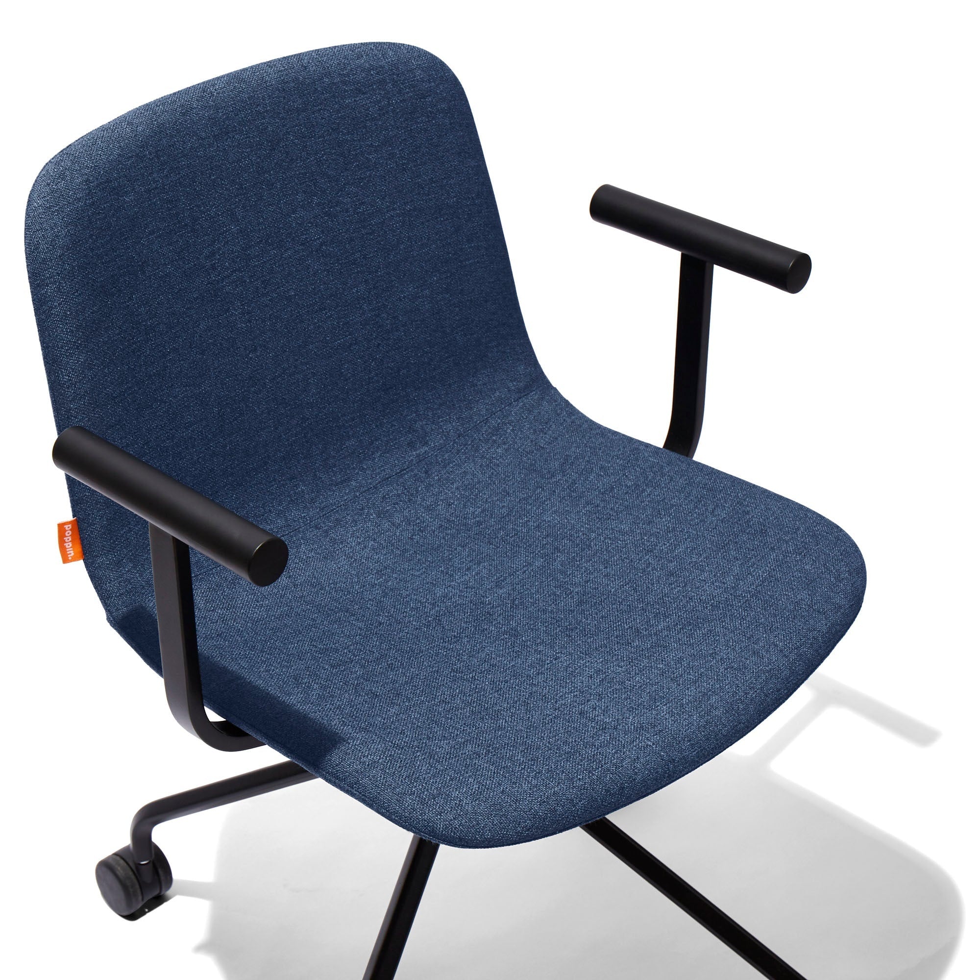Poppin Key Swivel Meeting Chair Fabric