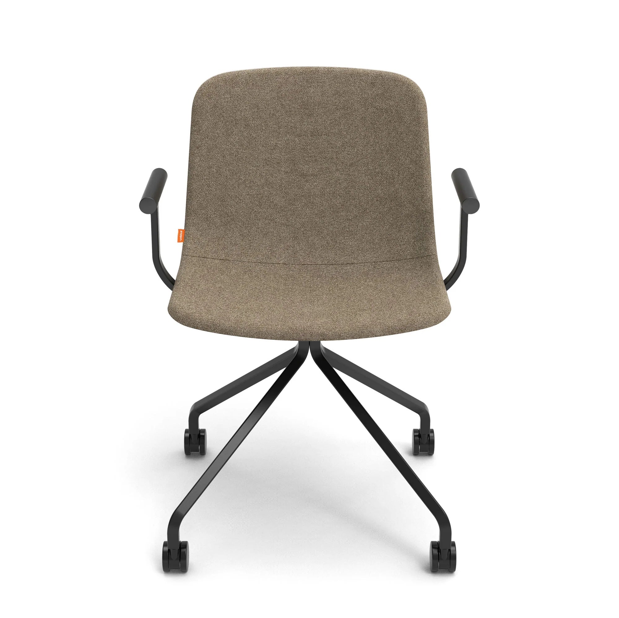 Poppin Key Swivel Meeting Chair Fabric