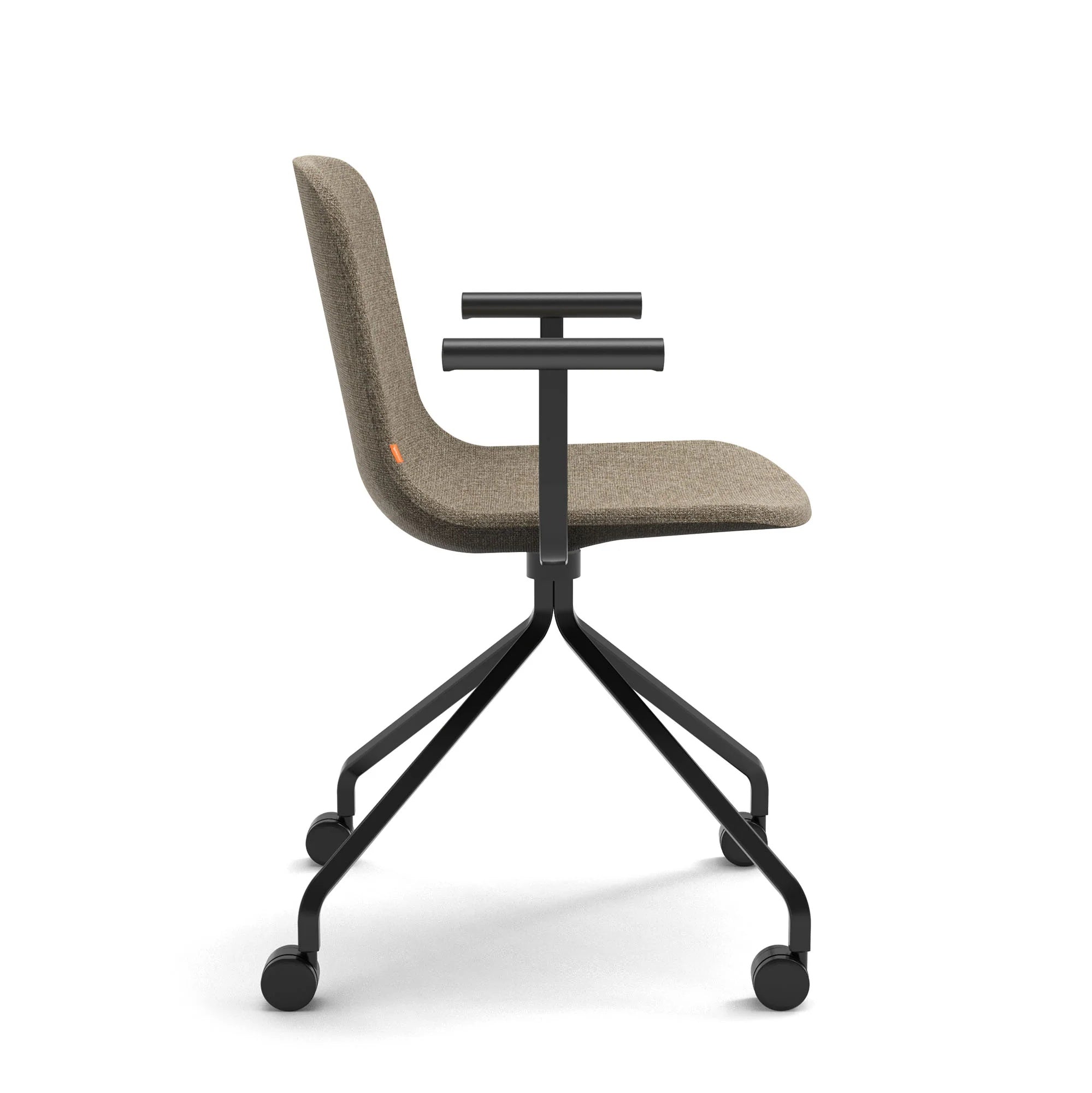 Poppin Key Swivel Meeting Chair Fabric