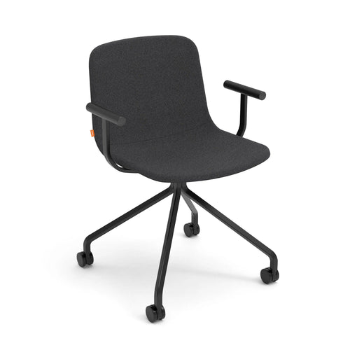 Poppin Key Swivel Meeting Chair Fabric