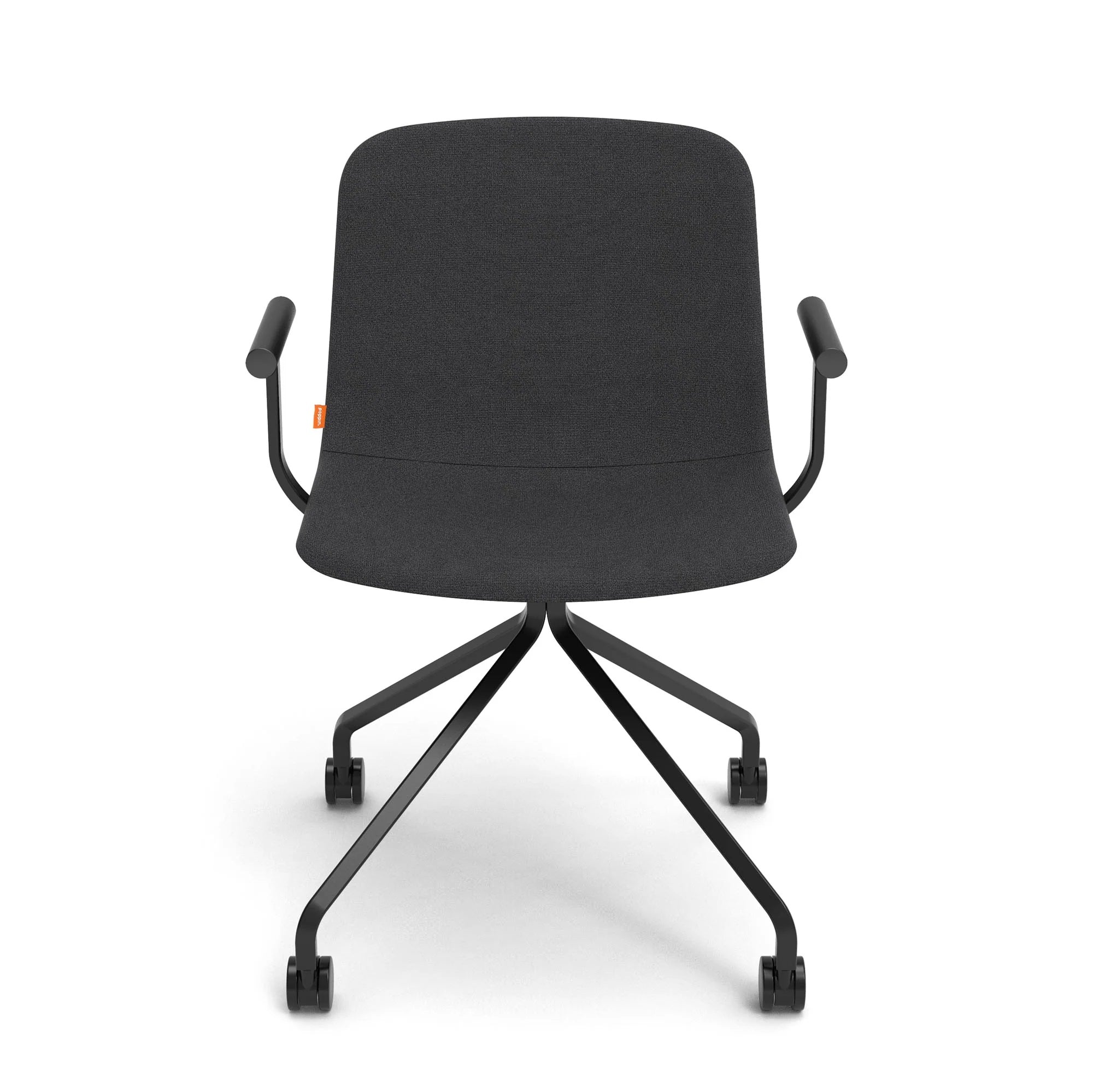 Poppin Key Swivel Meeting Chair Fabric