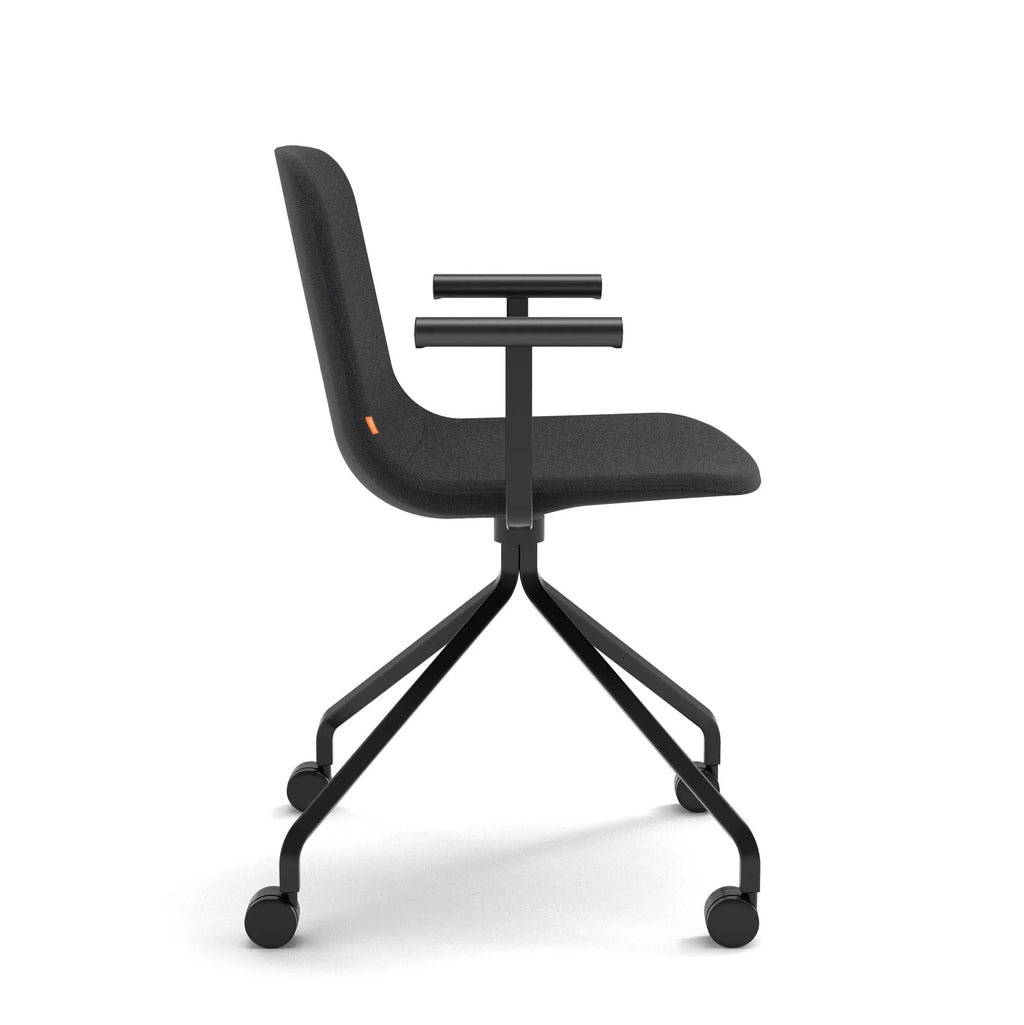 Poppin Key Swivel Meeting Chair Fabric