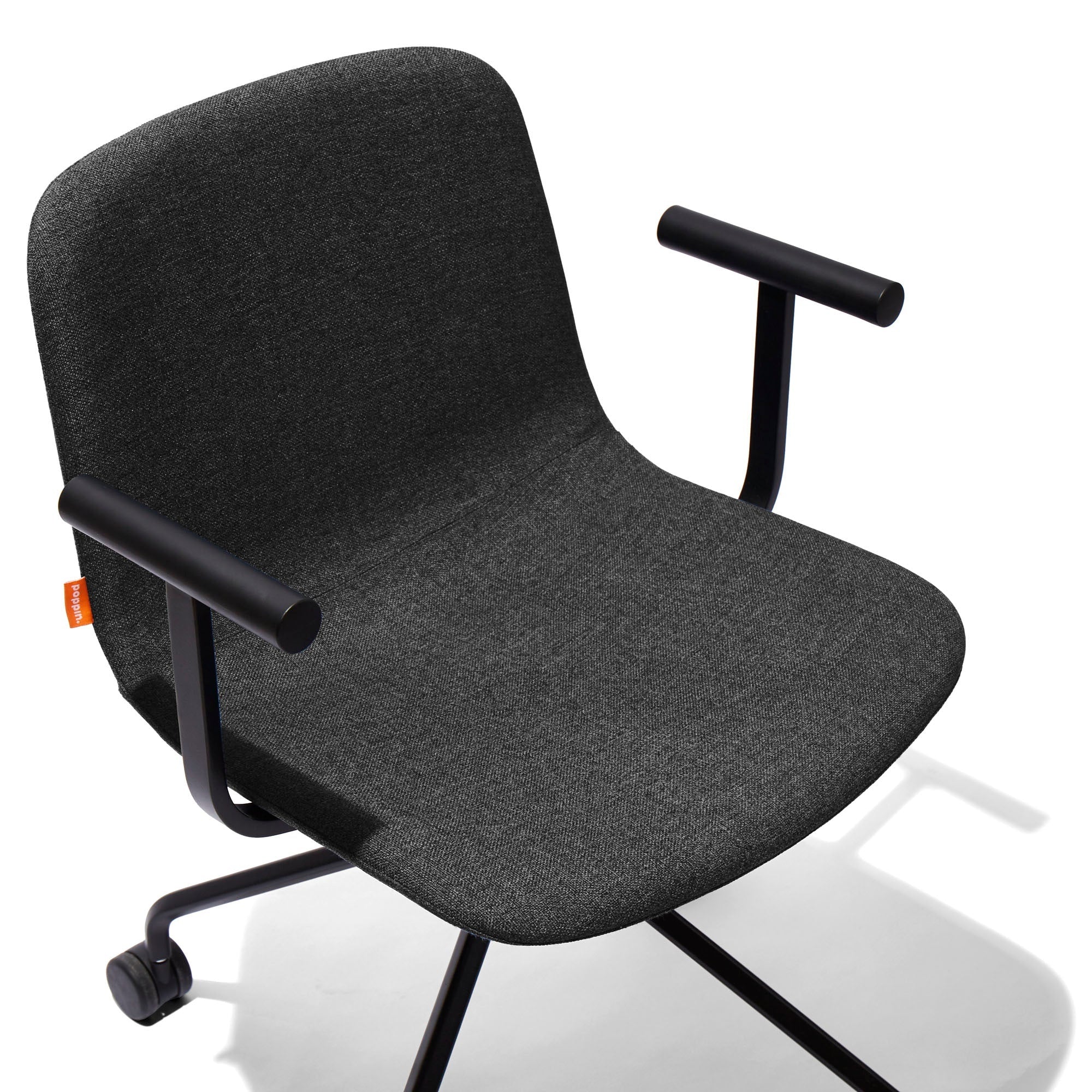 Poppin Key Swivel Meeting Chair Fabric