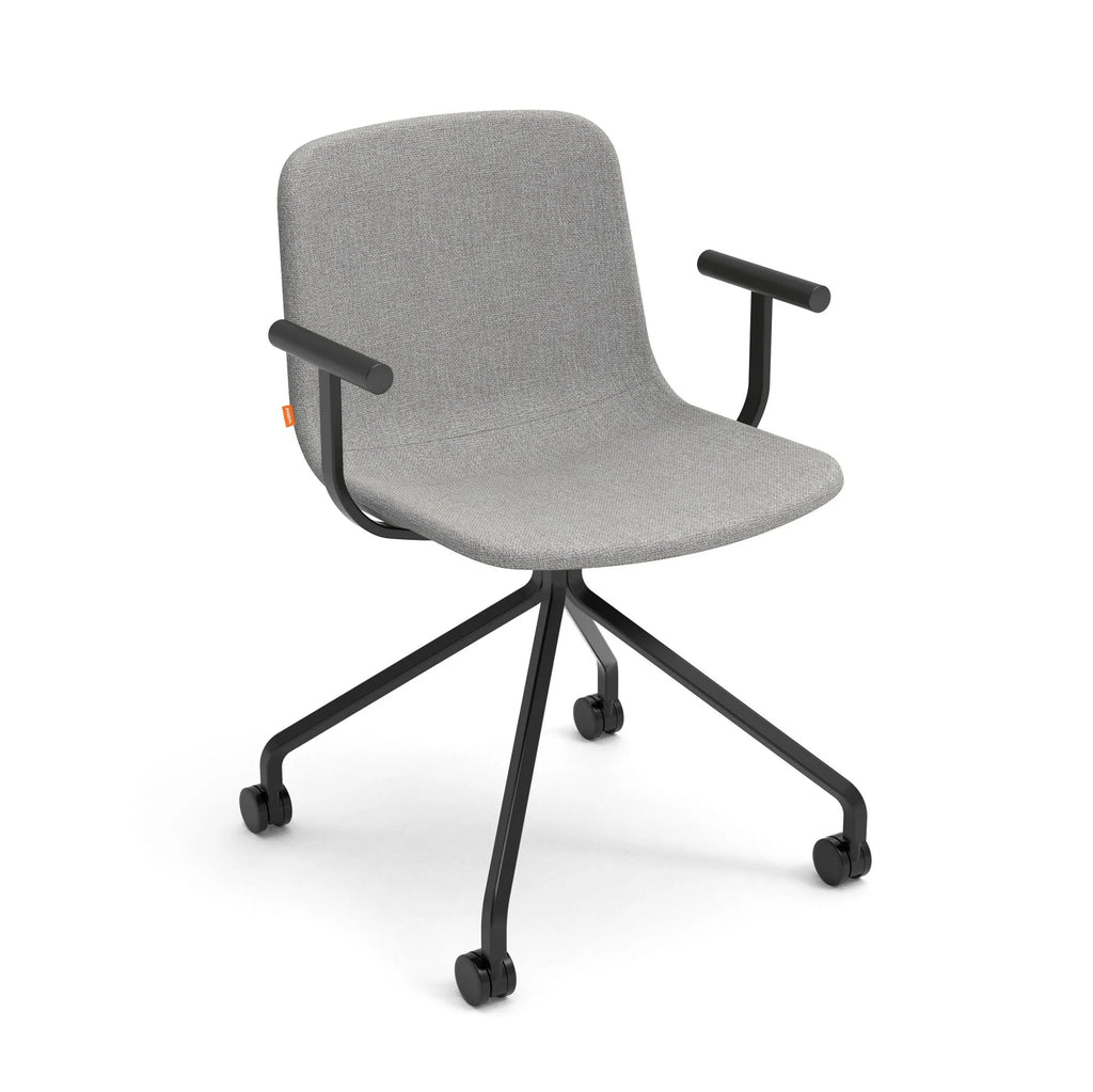 Poppin Key Swivel Meeting Chair Fabric