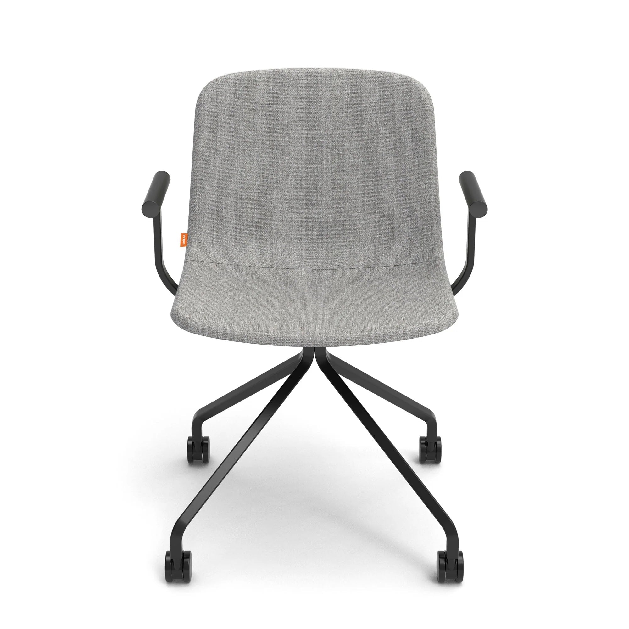 Poppin Key Swivel Meeting Chair Fabric