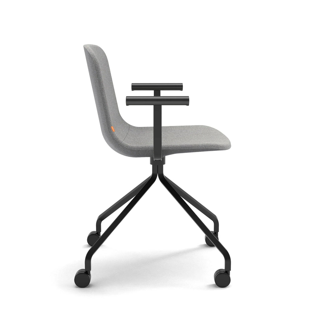Poppin Key Swivel Meeting Chair Fabric