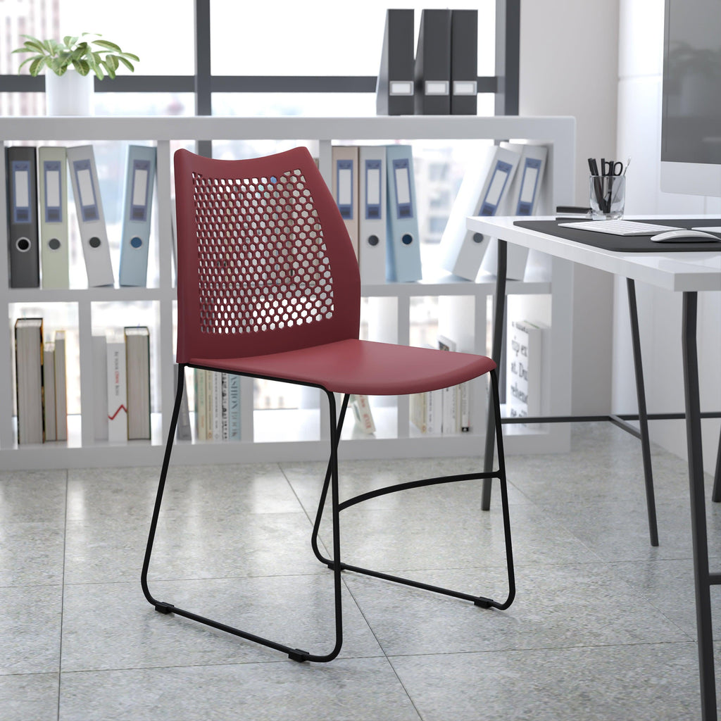FLASH HERCULES Series Stack Chair 300 kg Capacity Air-Vent Back