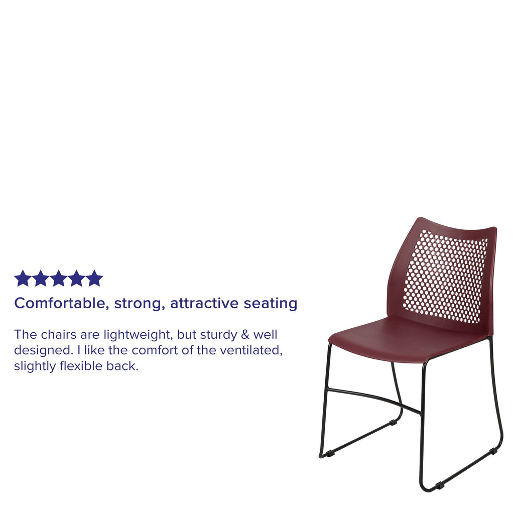 FLASH HERCULES Series Stack Chair 300 kg Capacity Air-Vent Back