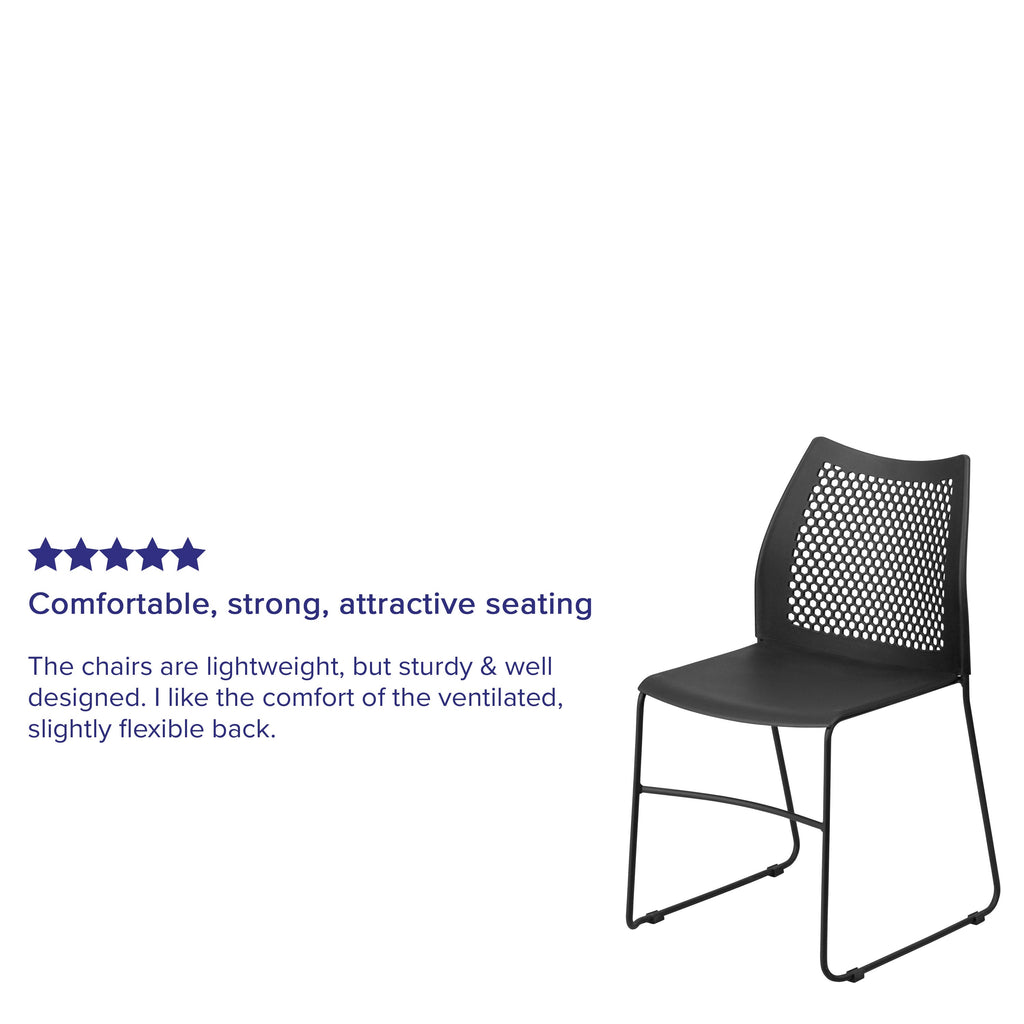 FLASH HERCULES Series Stack Chair 300 kg Capacity Air-Vent Back