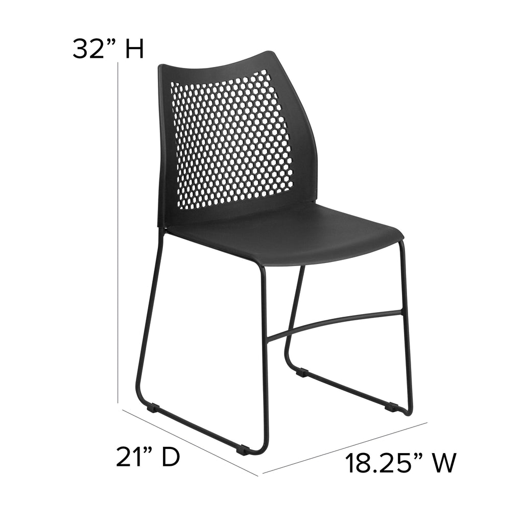 FLASH HERCULES Series Stack Chair 300 kg Capacity Air-Vent Back