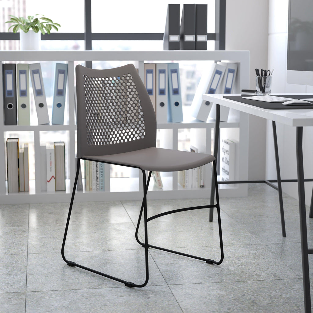 FLASH HERCULES Series Stack Chair 300 kg Capacity Air-Vent Back