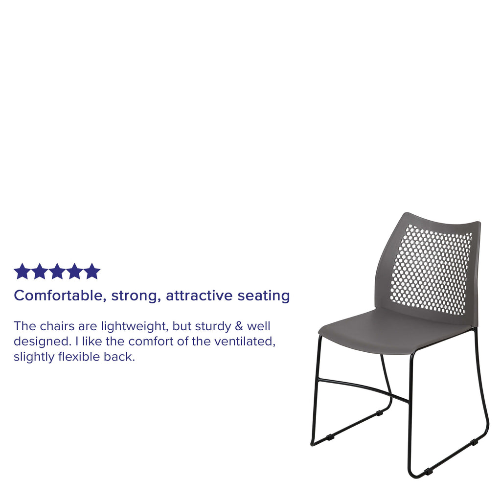 FLASH HERCULES Series Stack Chair 300 kg Capacity Air-Vent Back