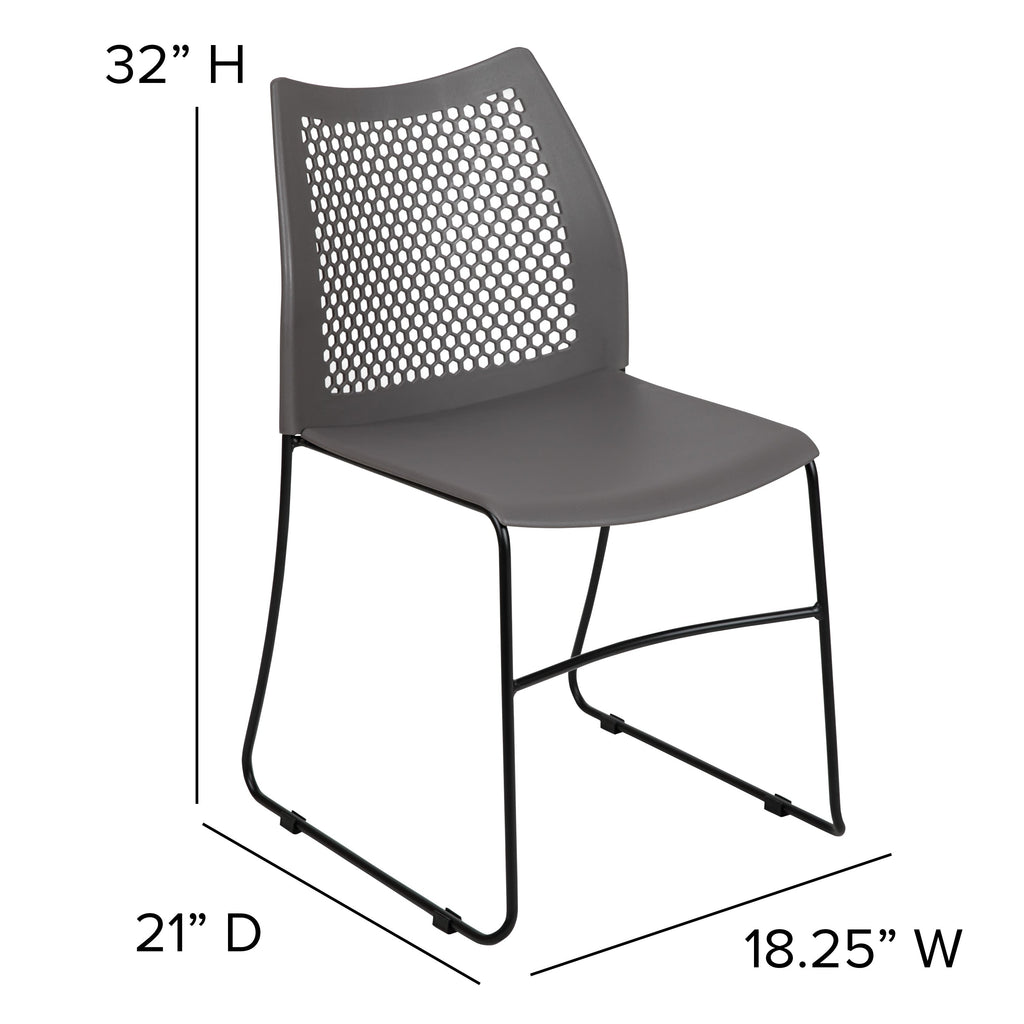 FLASH HERCULES Series Stack Chair 300 kg Capacity Air-Vent Back