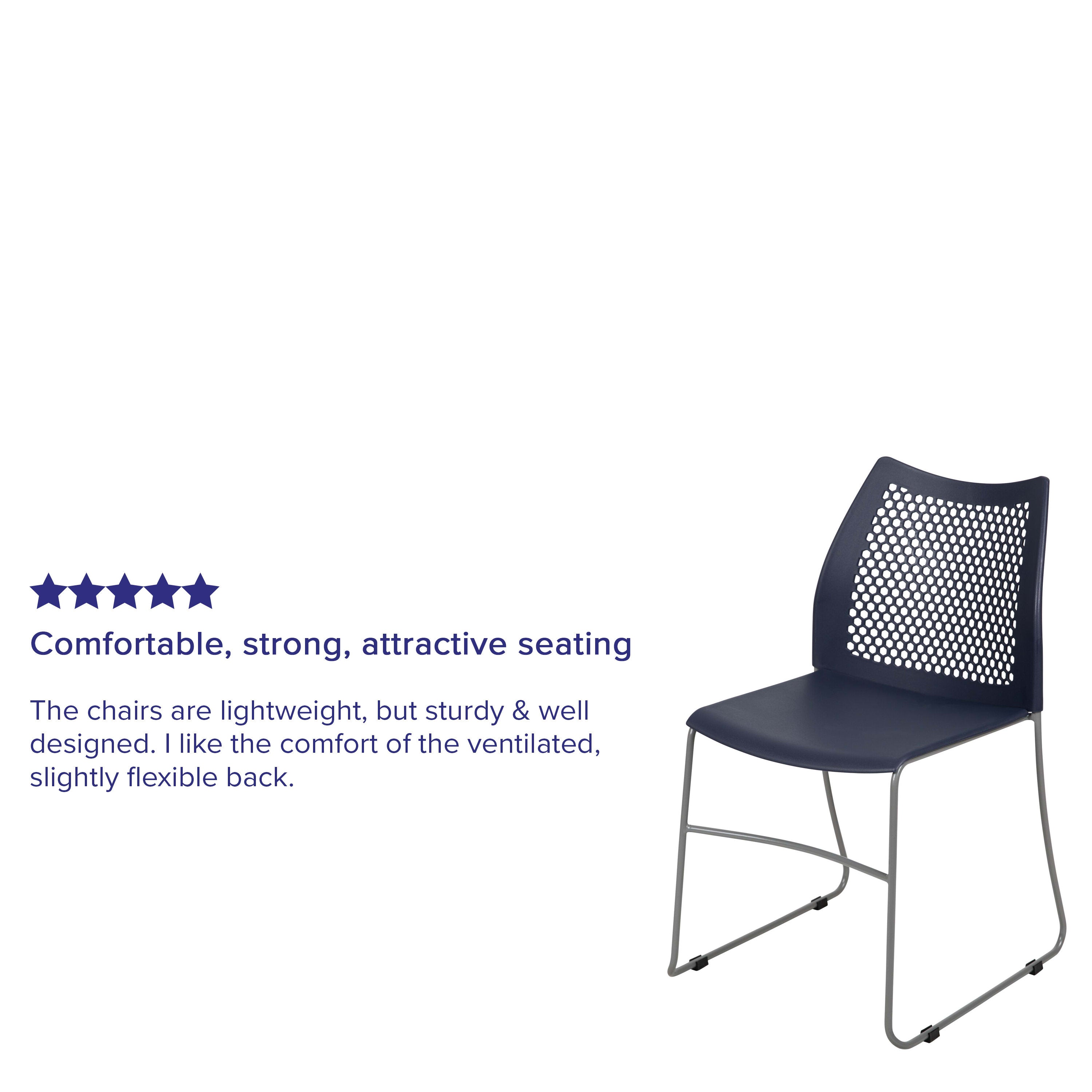 FLASH HERCULES Series Stack Chair 300 kg Capacity Air-Vent Back