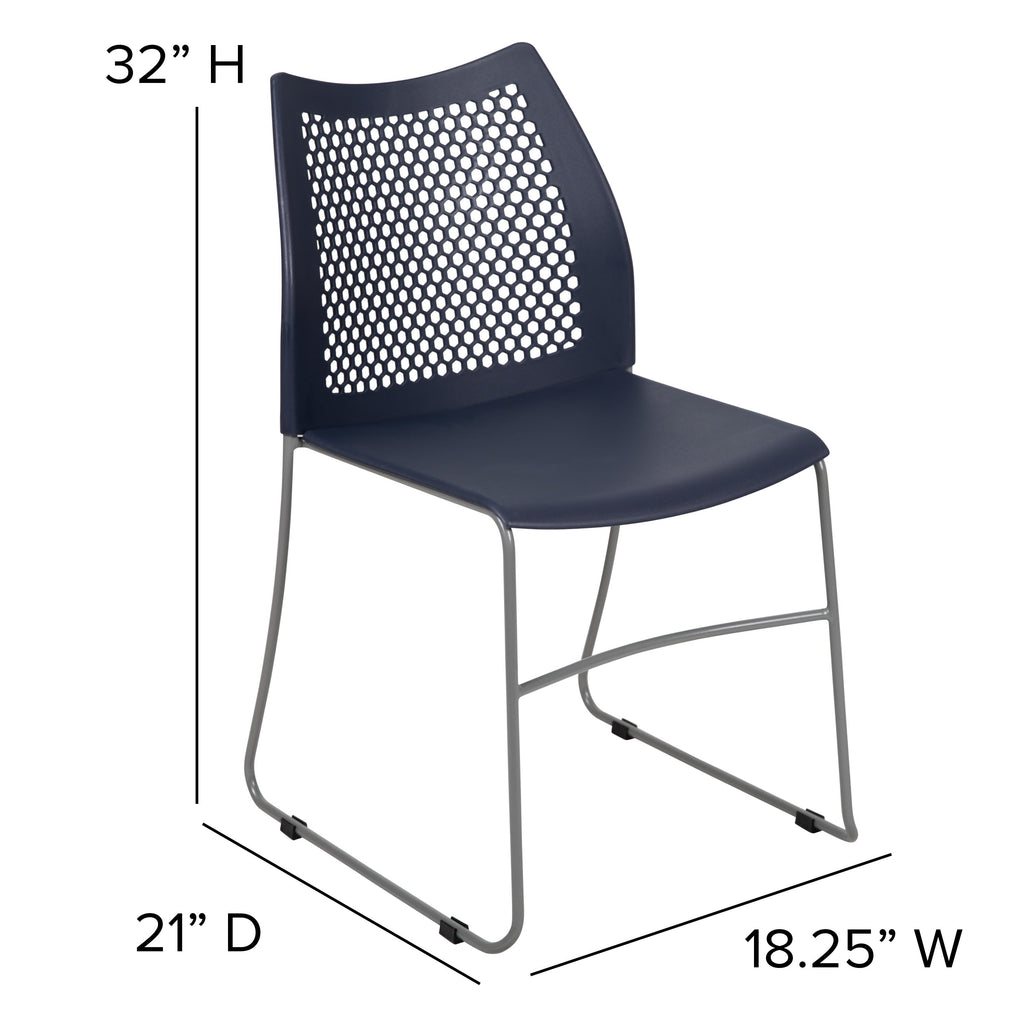 FLASH HERCULES Series Stack Chair 300 kg Capacity Air-Vent Back